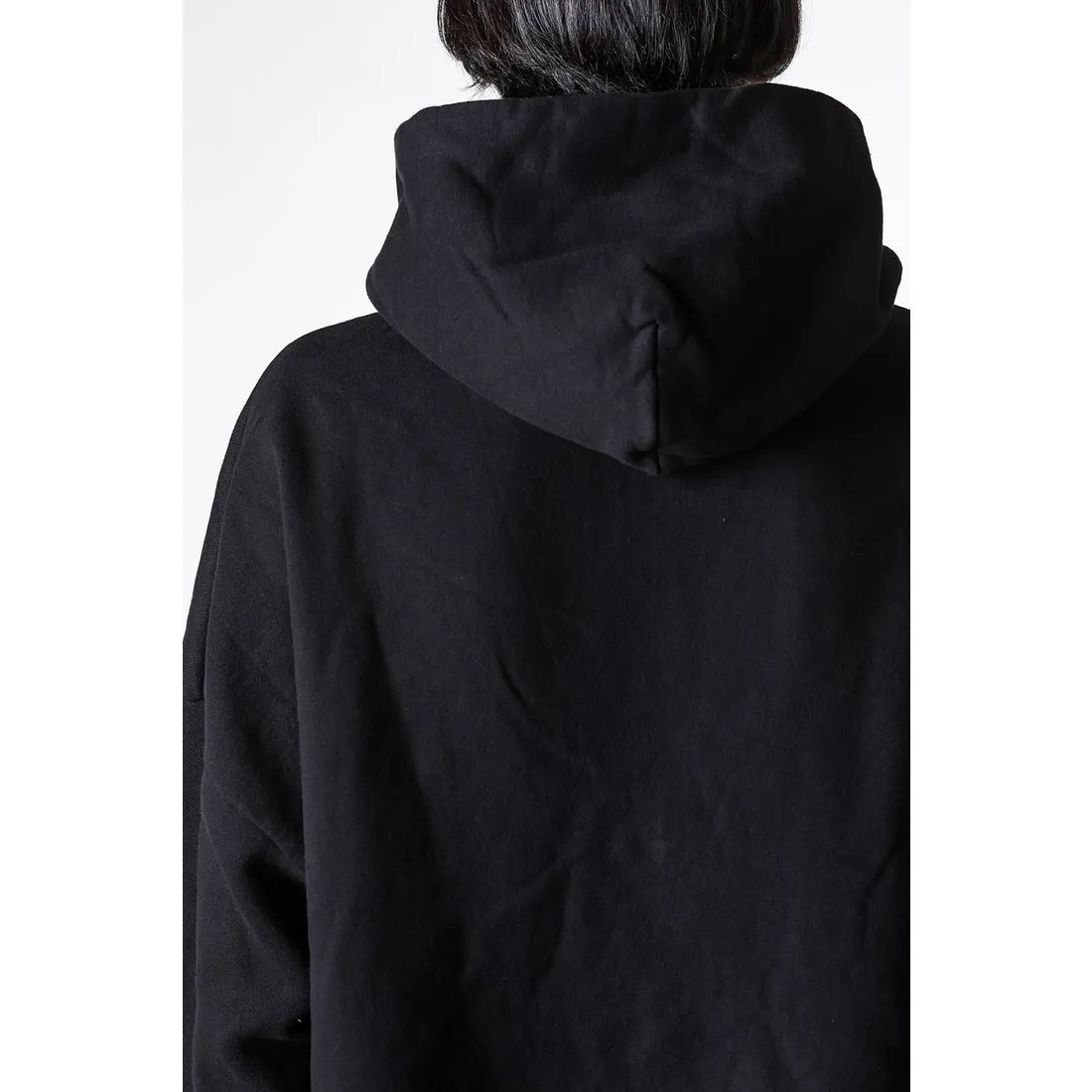 SAINT Mxxxxxx RIBON SAINT HOODIE/BLK The latest SAINT basic loose hoodie, black S-XL, original uniform high weight and light fleece sweatshirt fabric, custom woven and dyed, original loose short fat version, unchanged from the knife, original flavor, original accessories, fruit main mark/wash mark/cherub mark complete, ready-to-wear pre-shrunk without deformation after washing